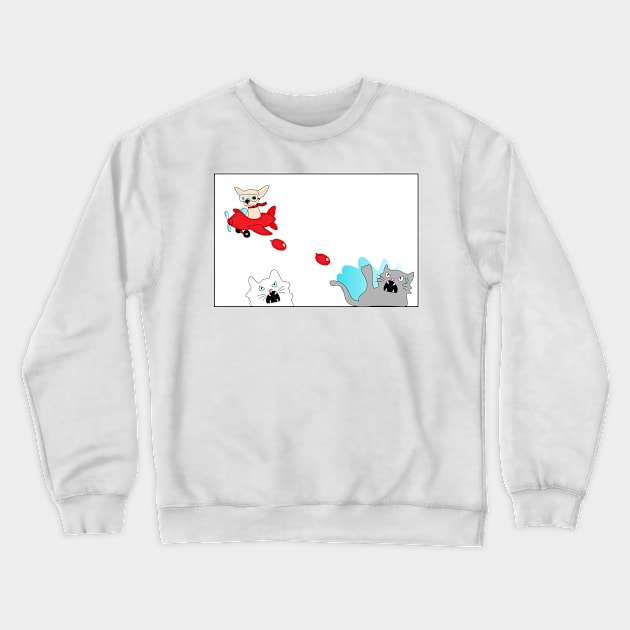 Doggie bomber Crewneck Sweatshirt by theo